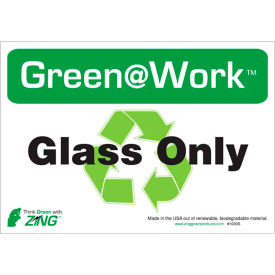Zing Eco Label Recycle Glass Only 10
