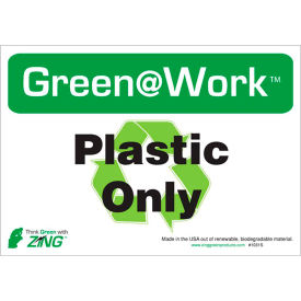 Zing Eco Label Recycle Recycled Plastic Only 10