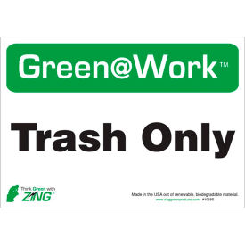 Zing Eco Label Trash Only 10