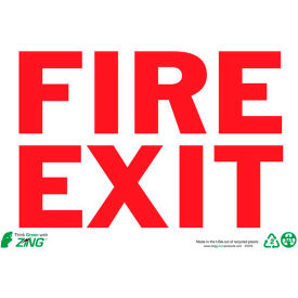 Zing Eco Safety Sign Fire Exit 10
