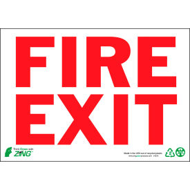 Zing Eco Safety Sign Fire Exit 10