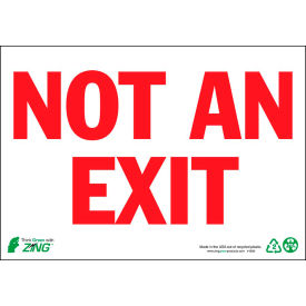 Zing Eco Safety Sign Not An Exit 10