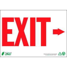 Zing Eco Safety Sign Exit Right Arrow 10