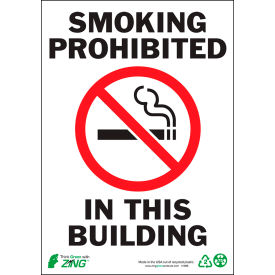 Zing Eco Safety Sign Smoking Prohibited 7