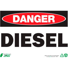 Zing Eco Safety Sign Danger Diesel 10