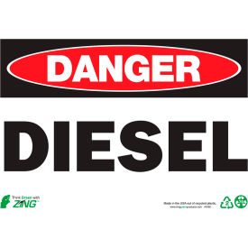 Zing Eco Safety Sign Danger Diesel 10