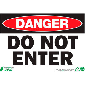 Zing Eco Safety Sign Danger Do Not Enter 10