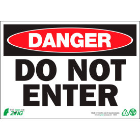 Zing Eco Safety Sign Danger Do Not Enter 10