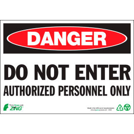 Zing Eco Safety Sign Do Not Enter Authorized... 10