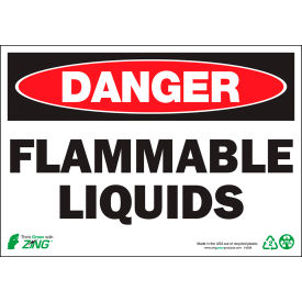 Zing Eco Safety Sign Danger Flammable Liquids 10