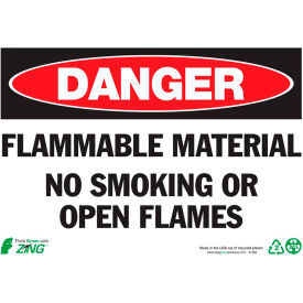 Zing Eco Safety Sign Danger Flammable Material 10