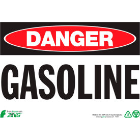 Zing Eco Safety Sign Danger Gasoline 10
