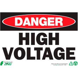 Zing Eco Safety Sign Danger High Voltage 10