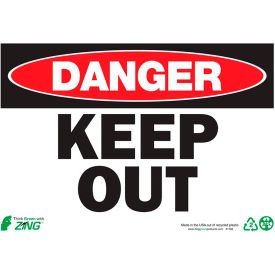 Zing Eco Safety Sign Danger Keep Out 10