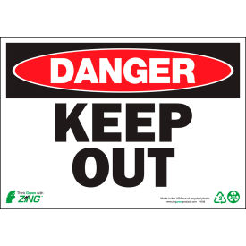 Zing Eco Safety Sign Danger Keep Out 10