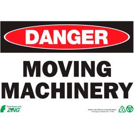 Zing Eco Safety Sign Danger Moving Machinery 10