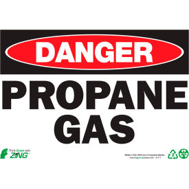 Zing Eco Safety Sign Danger Propane Gas 10