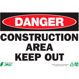 Zing Eco Safety Sign Danger Construction Area Keep Out 10