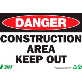 Zing Eco Safety Sign Danger Construction Area 10