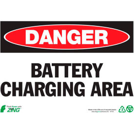 Zing Eco Safety Sign Danger Battery Charging Area 10