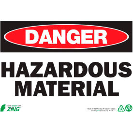 Zing Eco Safety Sign Danger Hazardous Material 10