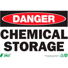Zing Eco Safety Sign Danger Chemical Storage 10