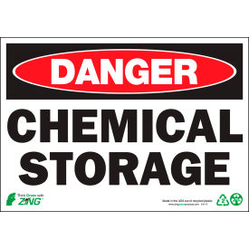 Zing Eco Safety Sign Danger Chemical Storage 10
