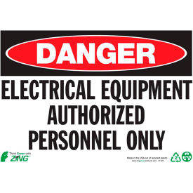 Zing Eco Safety Sign Danger Electrical Equipment 10