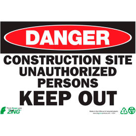 Zing Eco Safety Sign Danger Construction Site Keep Out 10