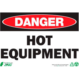 Zing Eco Safety Sign Danger Hot Equipment 10