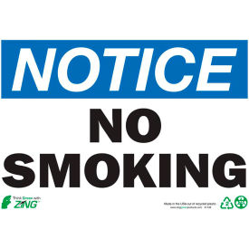 Zing Eco Safety Sign Notice No Smoking 10