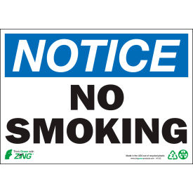 Zing Eco Safety Sign Notice No Smoking 10