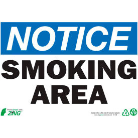 Zing Eco Safety Sign Notice Smoking Area 10
