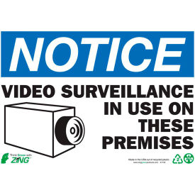 Zing Eco Safety Sign Notice Video Surveillance 10