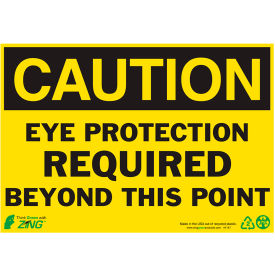 Zing Eco Safety Sign Caution Eye Protection Required 10
