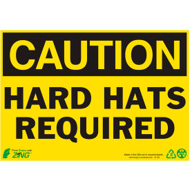 Zing Eco Safety Sign Caution Hard Hat Required 10