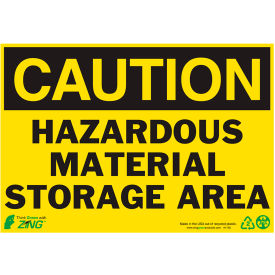 Zing Eco Safety Sign Caution Hazardous Material Storage Area 10