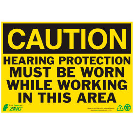 Zing Eco Safety Sign Caution Hearing Protection Must Be Worn... 10