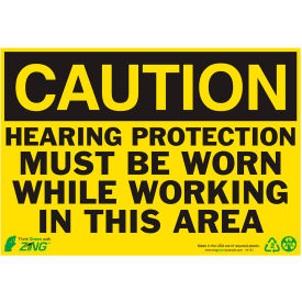 Zing Eco Safety Sign Caution Hearing Protection Must Be Worn... 10