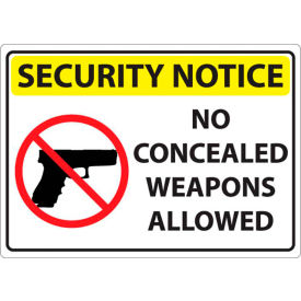 Zing Concealed Carry Window Decal Security Notice No... 7