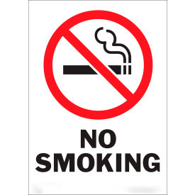 Zing No Smoking Label No Smoking with Symbol 5