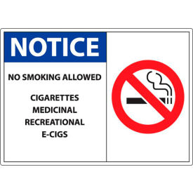 Zing No Smoking Window Decal Notice No Smoking Allowed 7