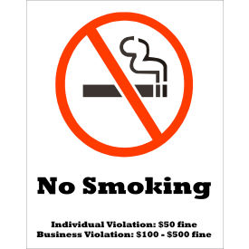 Zing No Smoking Sign Tennessee 7