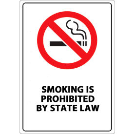 Zing No Smoking Sign State Law 7