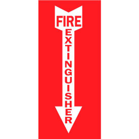 Zing Eco Safety Sign Fire Extinguisher w/ Arrow 3-1/4