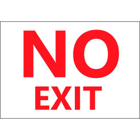 Zing Eco Safety Sign No Exit 10