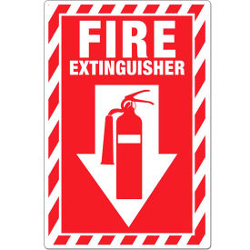 Zing Eco Safety Sign Fire Extinguisher with Picto & Down Arrow 7