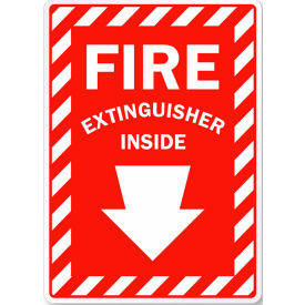 Zing Eco Safety Sign Fire Extinguisher Inside with Arrow 7