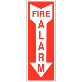 Zing Eco Safety Sign Fire Alarm with Arrow 3-1/4