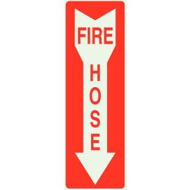 Zing Eco Safety Sign Fire Hose with Arrow 3-1/4